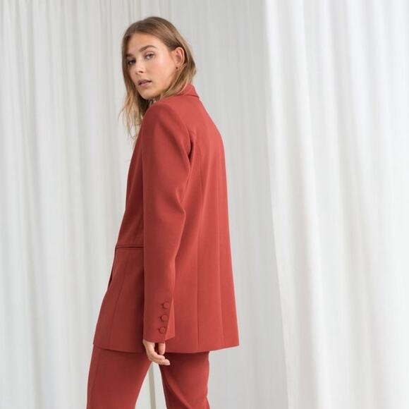 & OTHER STORIES Oversized Double Breasted Blazer NWT Size 2 - Picture 3 of 12